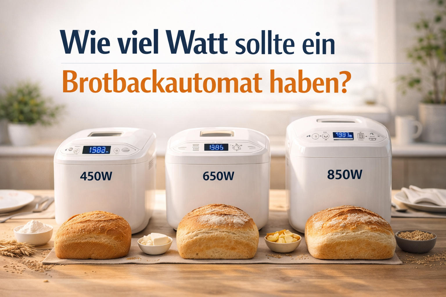 Wie viel Watt sollte ein Brotbackautomat haben? Der große Ratgeber zur richtigen Leistung